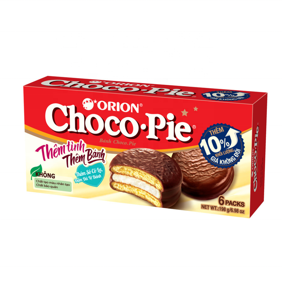 Premium Quality Hot Selling Brand Orion Choco Pie 66g- chocolate coated biscuits good price wholesale
