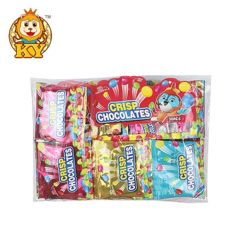 Wholesale sweet mini Mix Color Crisp Chocolate Bean chocolate ball