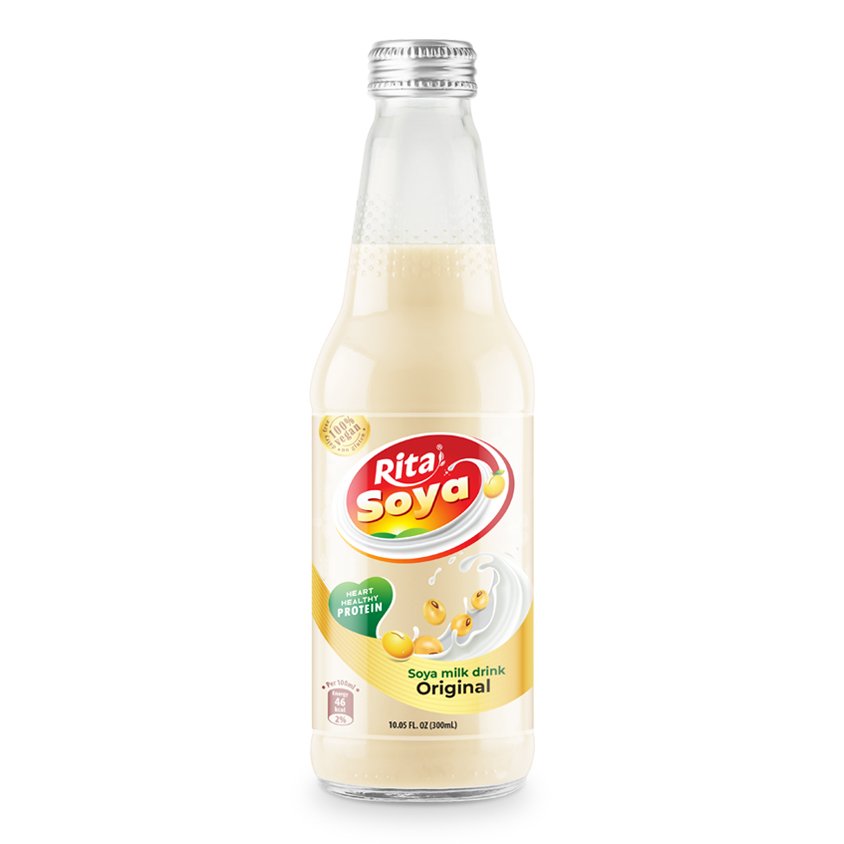 Vegan Rita Soya Milk Drink Strawberry 10.05 Fl Oz Glass Bottle Best Quality OEM ODM Services