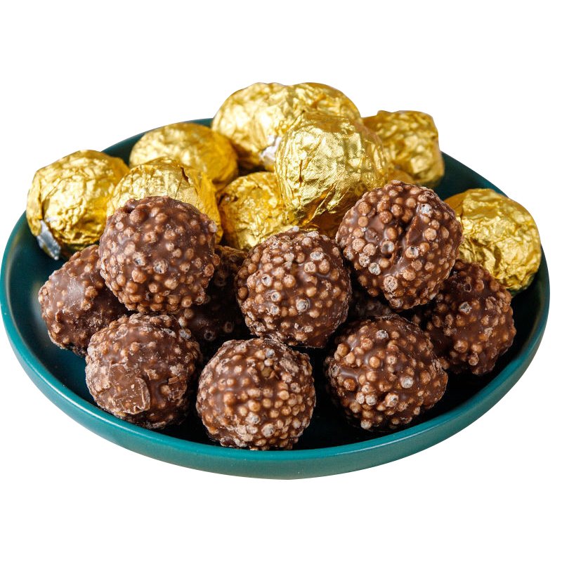 Chocolate Factory Wholesale Palmin Chocolate Spread With Hazelnut Nuts Filled Golden Chocolate Wafer Ball
