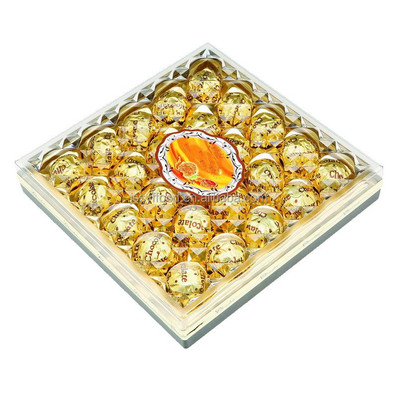 Chocolate Factory Wholesale Palmin Chocolate Spread With Hazelnut Nuts Filled Golden Chocolate Wafer Ball