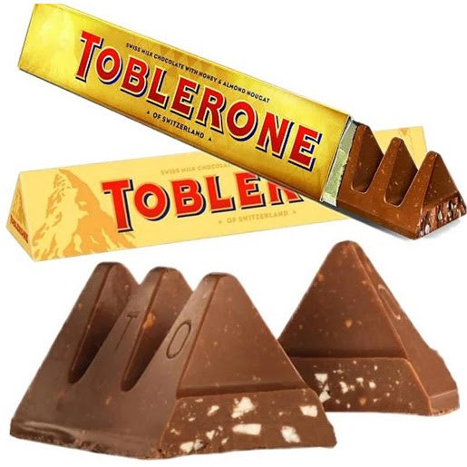Original Toblerone 100g Milk Chocolate Creamy Swiss Milk Chocolate with Almond and Honey Nougat Best Price Solid Form