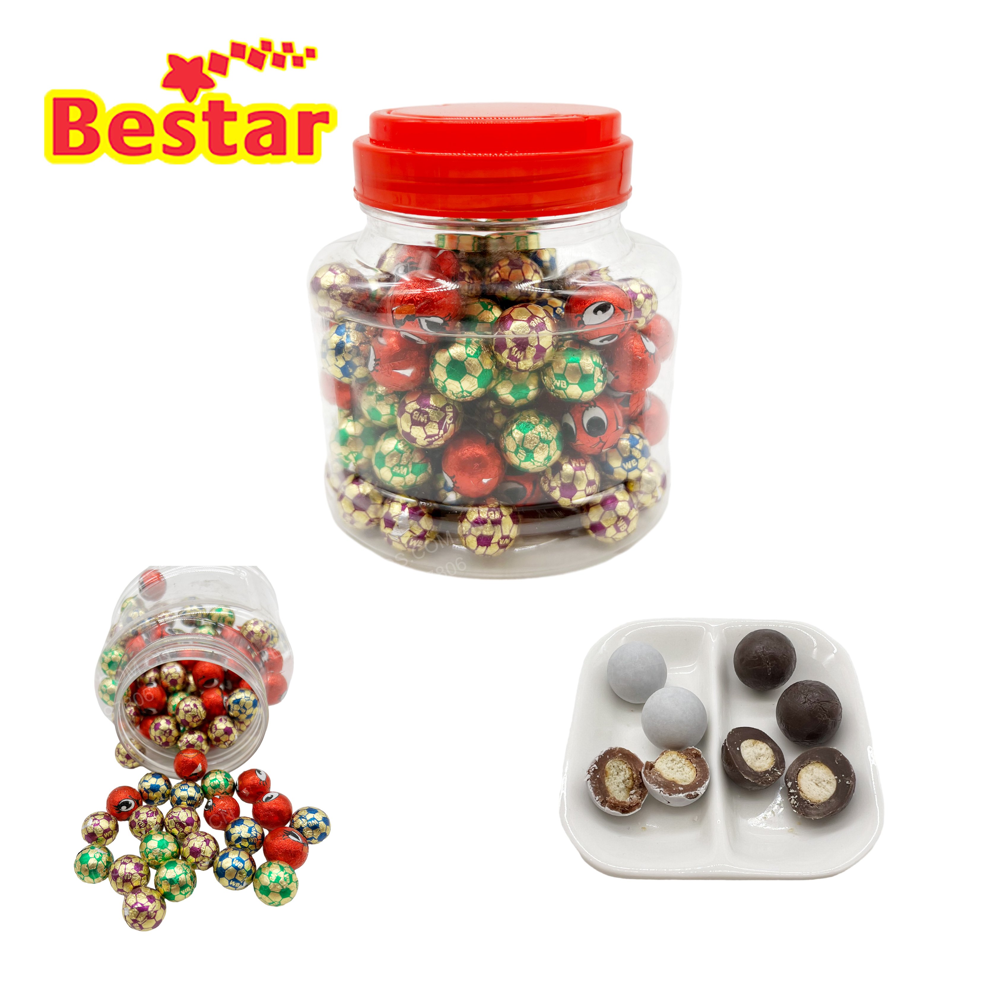 OEM Chocolete manufacturers Preferential wholesale Assorted flavor Chocolate ball Filled chocolates candy