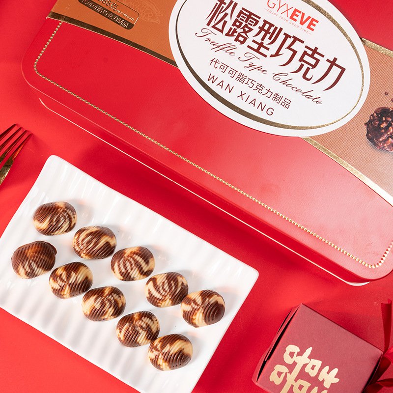 wholesale Truffle chocolate 388g exotic snacks food candy sugar Christmas gift Truffles chocolate