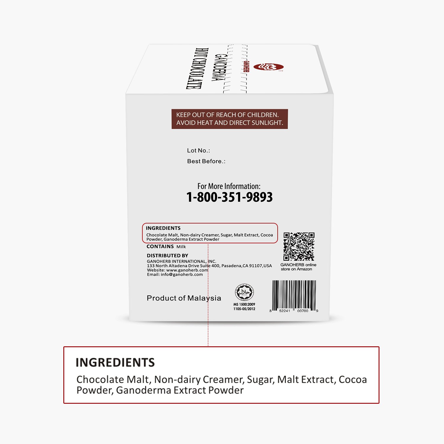 Wholesale CHinaHerbal Mushroom instant Coffee with Hot chocolate mushroom coffees with Reishi mushroom ganoderma extract powder