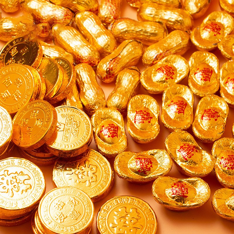 wholesale of shaped chocolate and candy coin chocolate qian candy