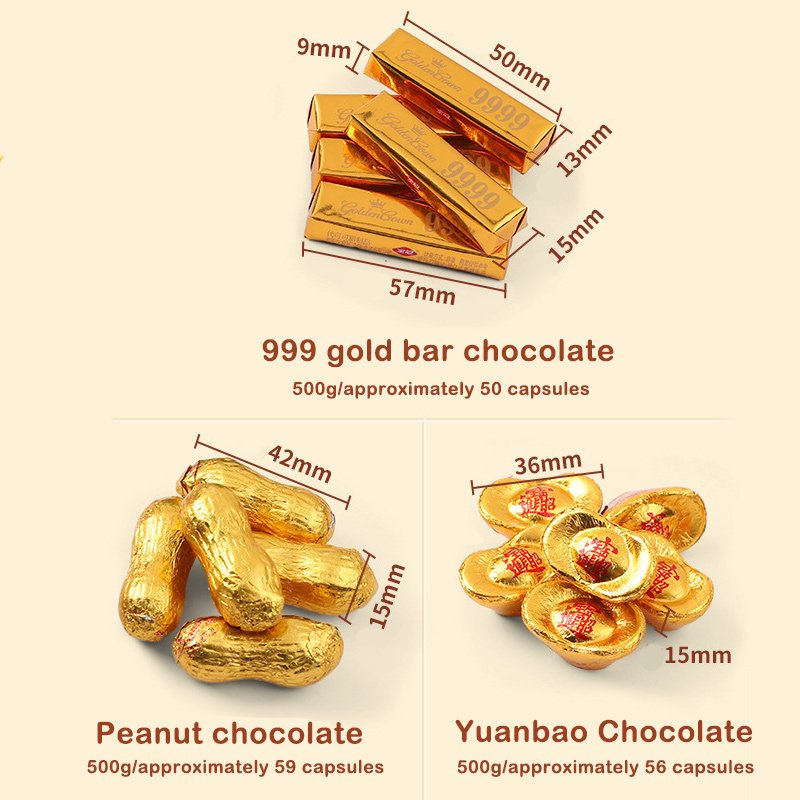 wholesale of shaped chocolate and candy coin chocolate qian candy