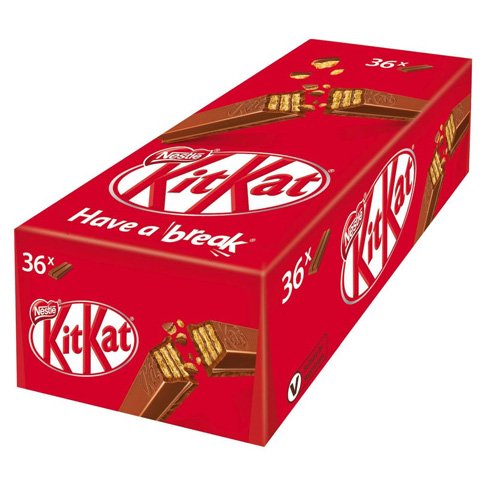 Kit-kat (Kit kat)Mini Chocolate 217g 4 FINGER Kit-kat /Nes-tle Milk Chocolate ORIGINAL CHUNKY WHITE BAR quality fast delivery
