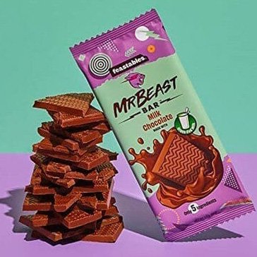 High Quality Feastables MrBeast Milk Chocolate Crunch Bar 60g Mrbeast Chocolate Chocolate Chips Cookie Dough Bulk Order quality