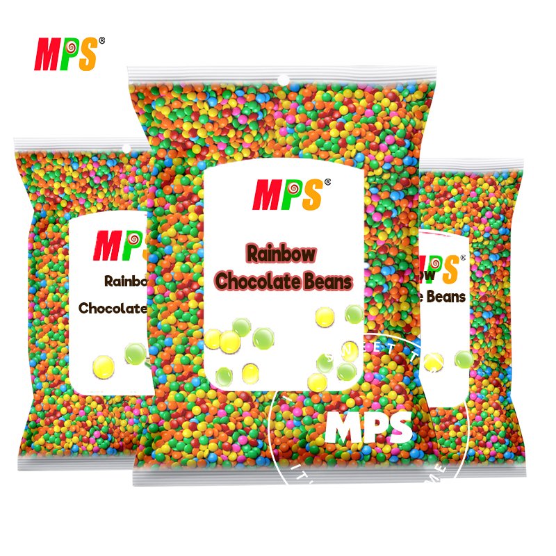 Choco Factory Wholesale Hot Selling Bulk Mixed Color Mini Milk Chocolate Beans