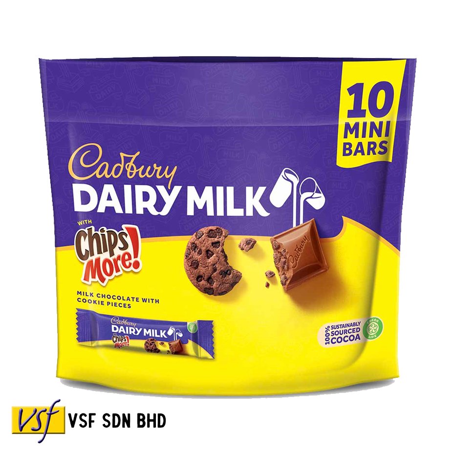 Cadbur y Dairy Milk Chipsmore Chocolate Bar Cadbur y x Chipsmore Crossover 150g x 16