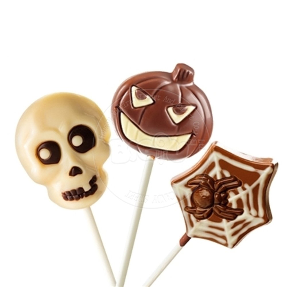 Chocolates manufactures direct sales Holiday Chocolate lollipop Easter/Halloween candy