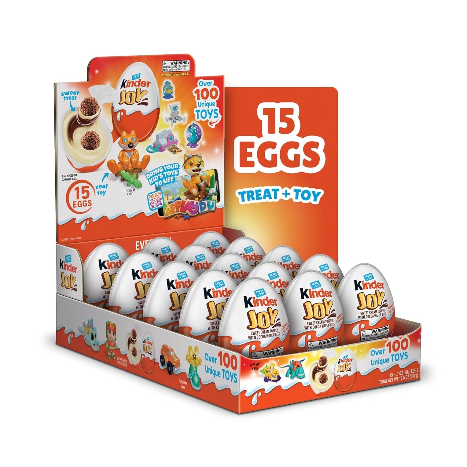 Kinders Joy Eggs Holiday Treat Plus Toy Sweet Cream Chocolates