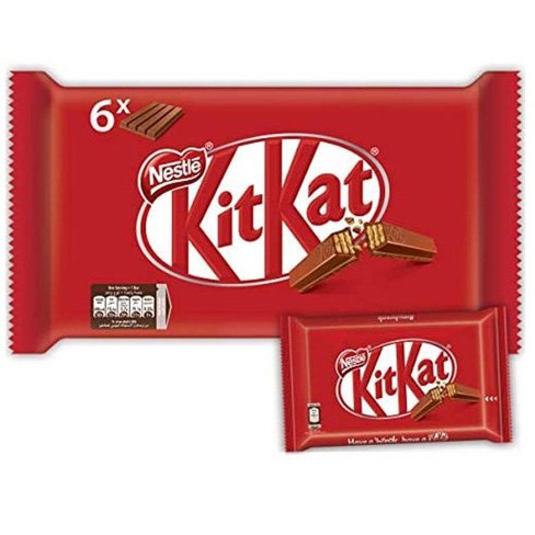 KITKAT 24X41.5G PACK Available Solid Milk Chocolate Bars Candy Infused Pieces with Classic Bar Pattern