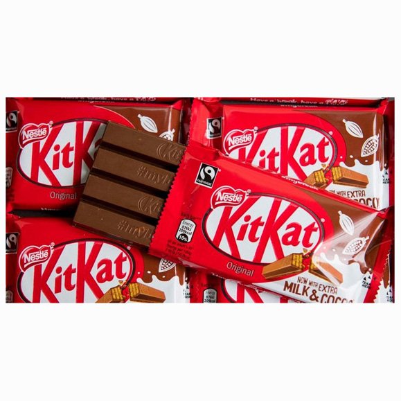 KITKAT 24X41.5G PACK Available Solid Milk Chocolate Bars Candy Infused Pieces with Classic Bar Pattern