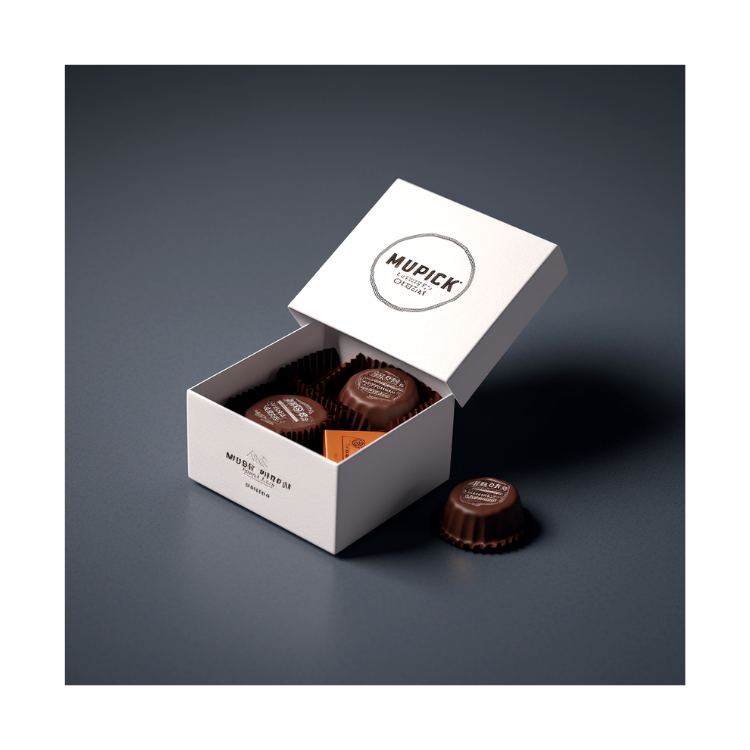 Customized Luxury Closure Valentines Sweet Candy Dates Gift Chocolate Packaging Boxes With Ribbon Covered Chocolate Gift Box