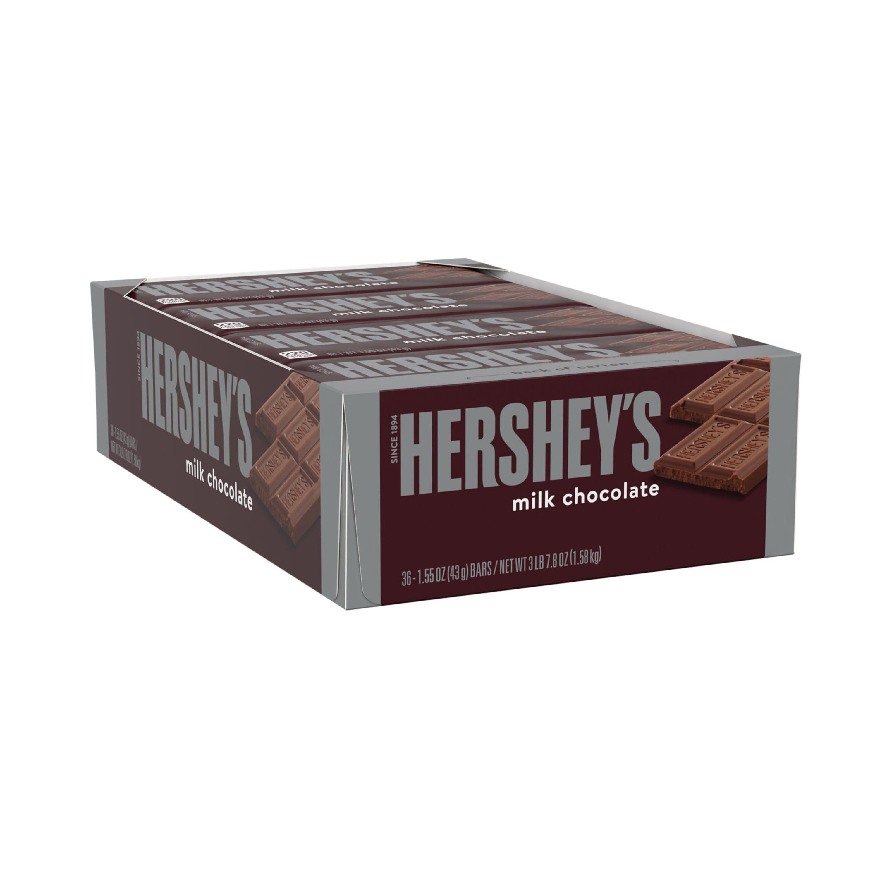 HERSHEY'S Chocolate Candy Bars with Almonds, King Size (Pack of 18)