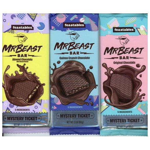 Mr Beast Unique Flavor Chocolate Available at Wholesale Price/ Mr Beast Chocolate Limited Edition Flavors Bulk Sale for export