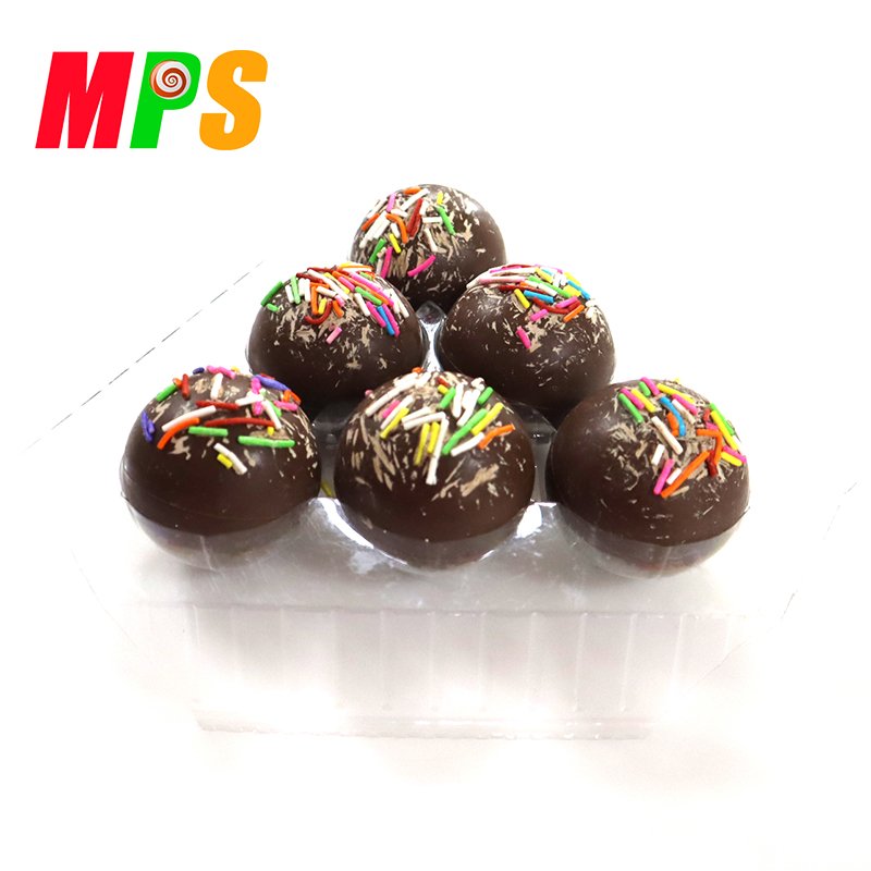 Valentine's Day Hot Chocolate Bombs Solid Form Ball Fudge Caramel Cocoa with Marshmallows Jam Nuts