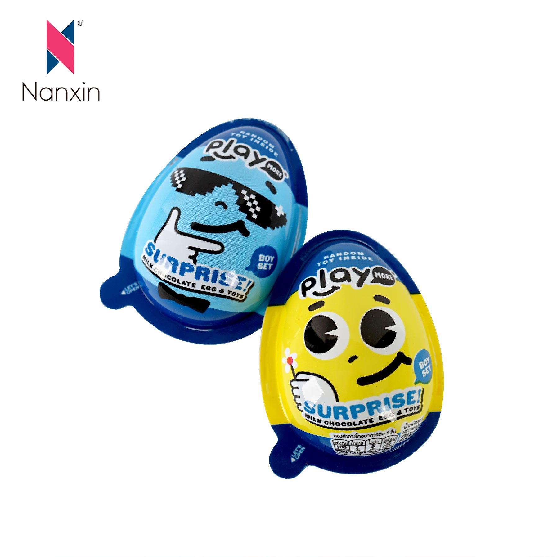OEM Factory Custom Printed Chocolate Joy Egg Kinder Surprise Egg Shaped Blister PVC Sheet Packaging Film