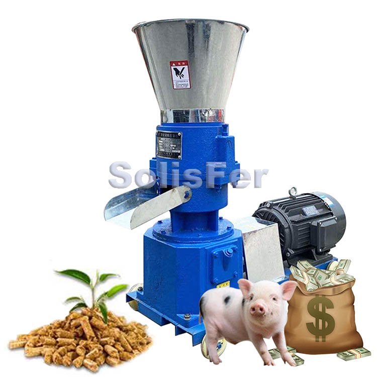 Flat Die Farm Animal Feed Pellet Machine Small Feed Processing Pelletizer Machinery for poultry and livestock home use