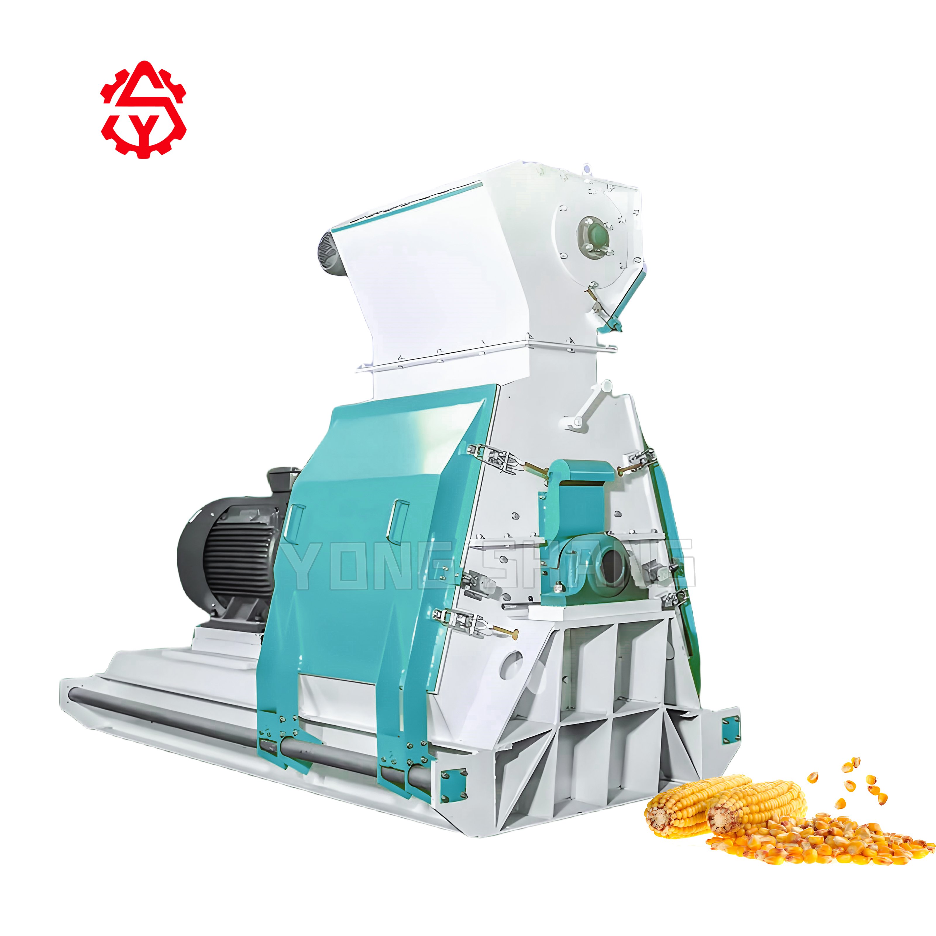 Electric Motor Diesel Engine Corn Rice Husk Maize Corn Grinding Grain Fodder Grinder Pig Animal Feed Crusher Machine Hammer Mill
