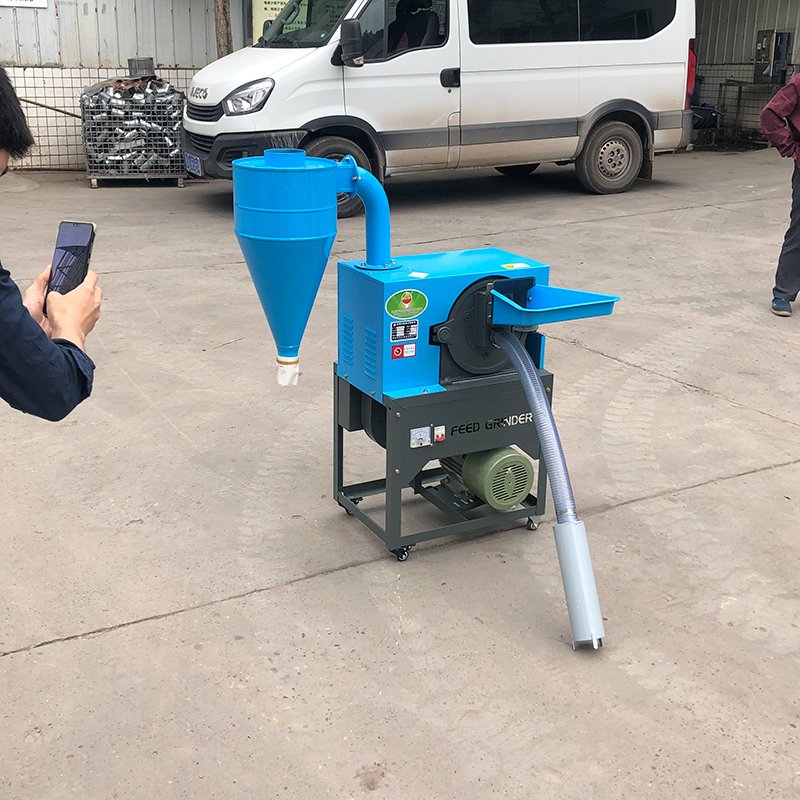 HELI Feed Hammer Mill Machine Cheap Price Agriculture Self Priming Animal Feed Productor Dry or Wet Spare Parts 400kg/h