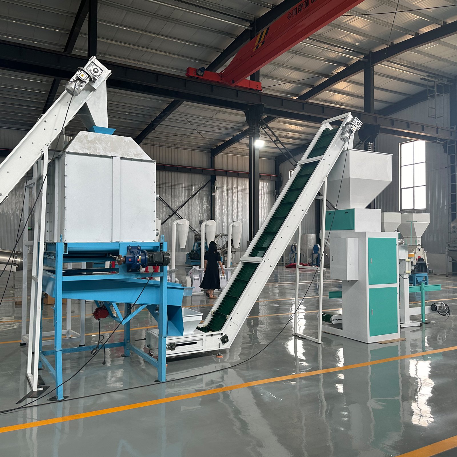 Poultry Animal Cattle Chicken Duck Goose Feed Pellet Making Machine Feed Processing Machinery For Manufacturing Plant