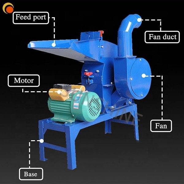 Manufacture of animal feed crusher machine grinder silage traw feed mixing machine with crusher
