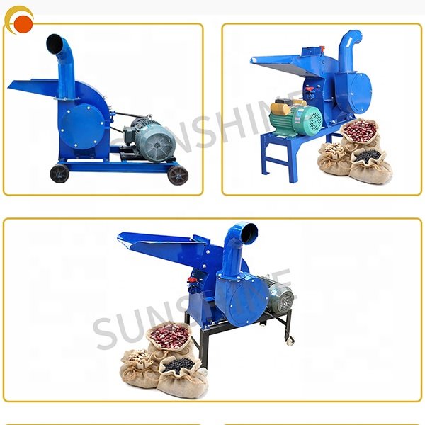 Manufacture of animal feed crusher machine grinder silage traw feed mixing machine with crusher