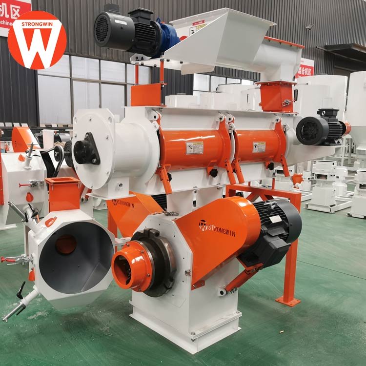 SZLH250 feed pelletizer machine for animal feeds with one conditioner