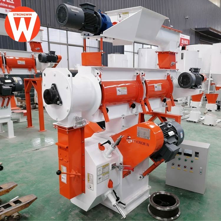 SZLH250 feed pelletizer machine for animal feeds with one conditioner
