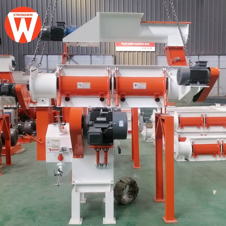 SZLH250 feed pelletizer machine for animal feeds with one conditioner