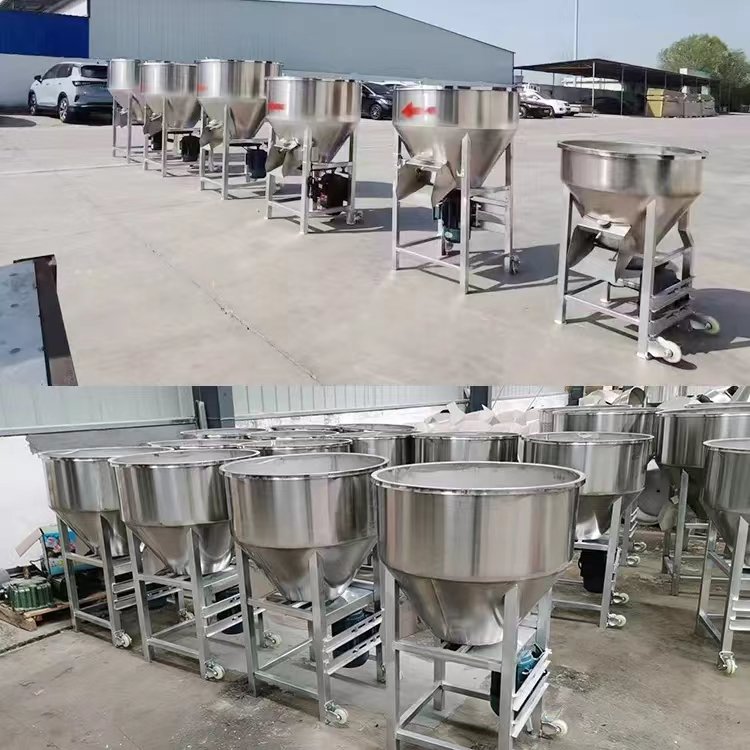 Feed Mixer Farm Stainless Iron Stainless Steel Small Particle Powder Mixing Seed Coating Machine Multi-Function Mixing Machine