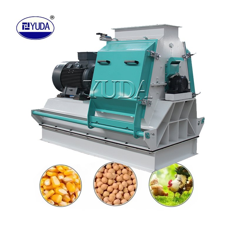 YUDA Big Capacity Feed Grinder Corn Hammer Mill Crusher Machine For Animal Feed 90/110KW