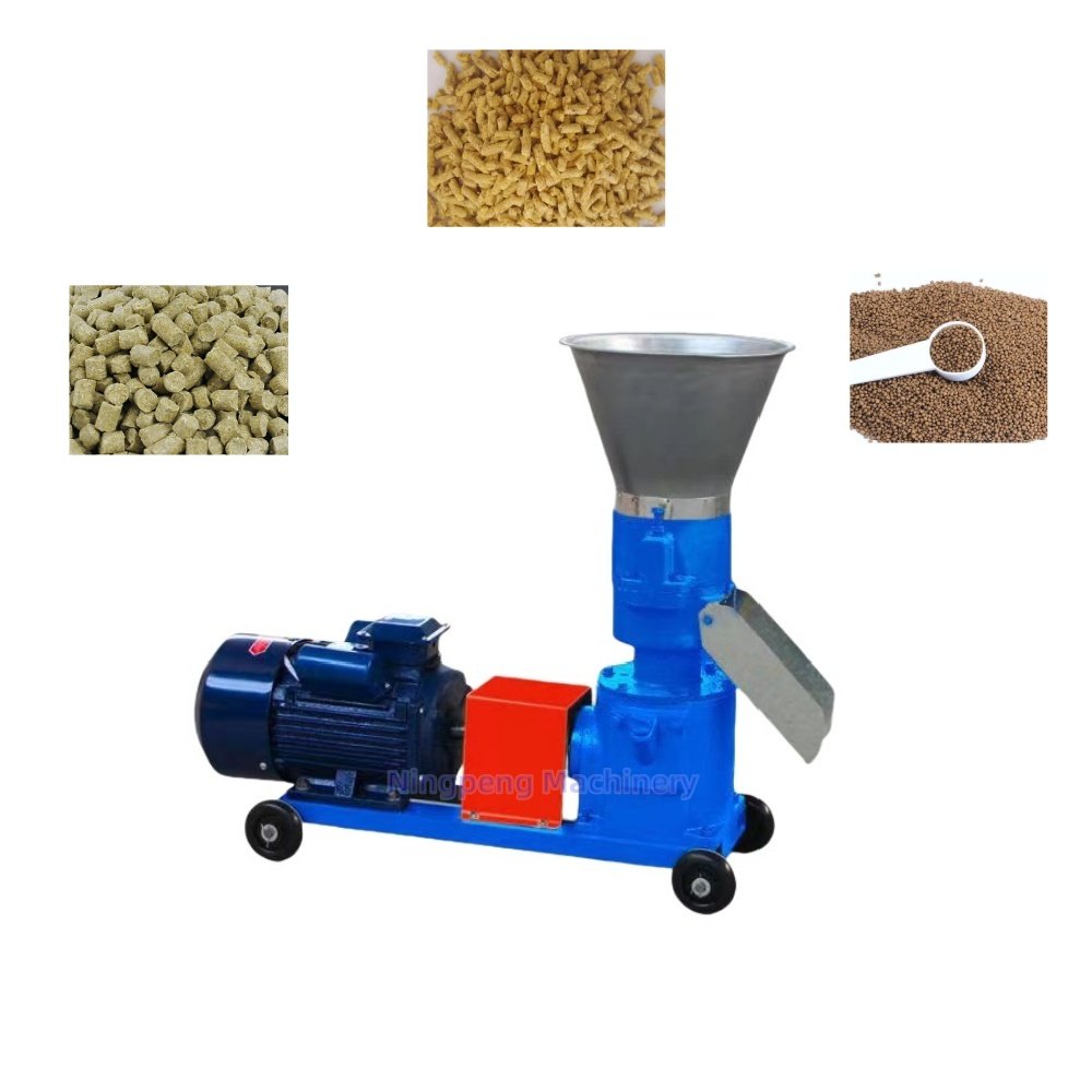 food feed pellet puffing machine complete cattle feed pellet machine manual animal feed making machine NP Brand