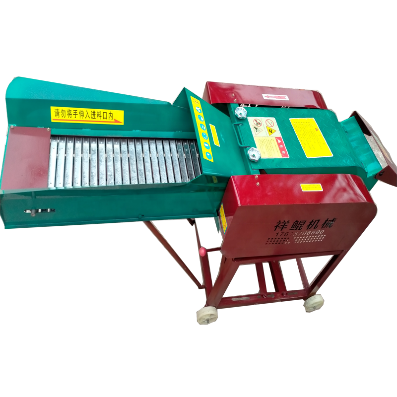 Hay Forage Chopper horizontal gasoline electric motor animal feed corn straw grass chopper silage machine