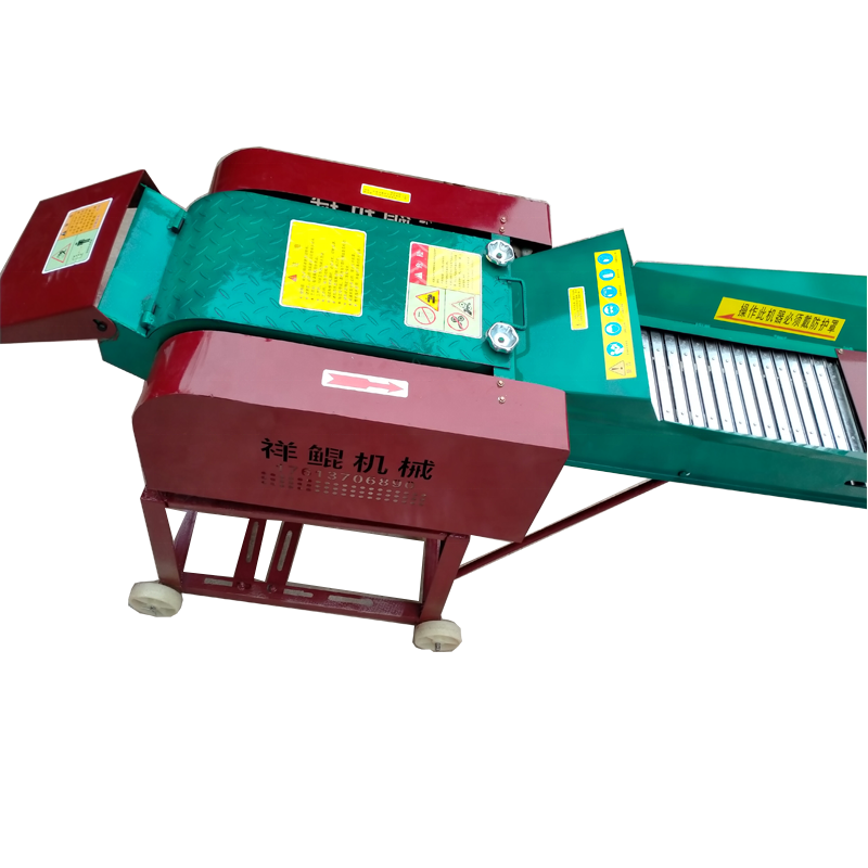 Hay Forage Chopper horizontal gasoline electric motor animal feed corn straw grass chopper silage machine