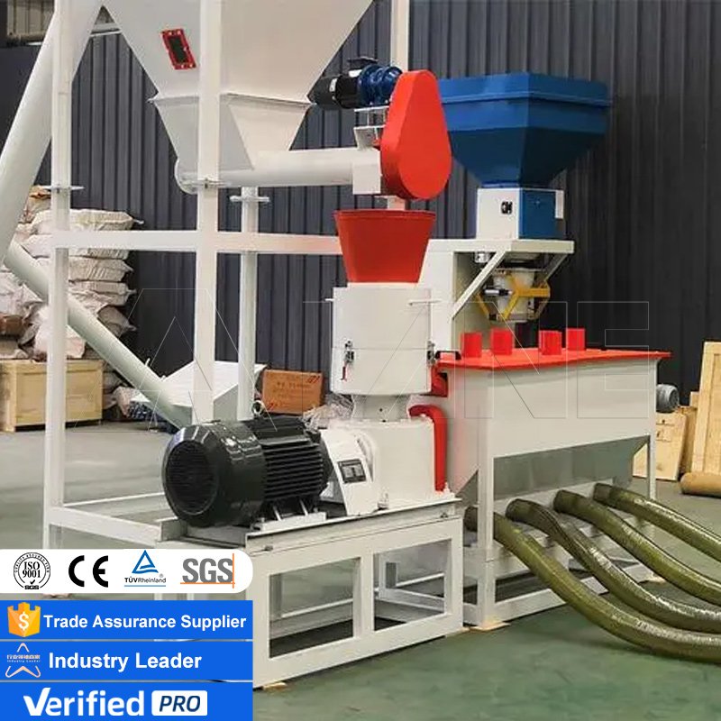 LANE 80-150KG/H Animal Feed Pellet Machine Poultry Pellet Feed Production Line Feed Processing Machines