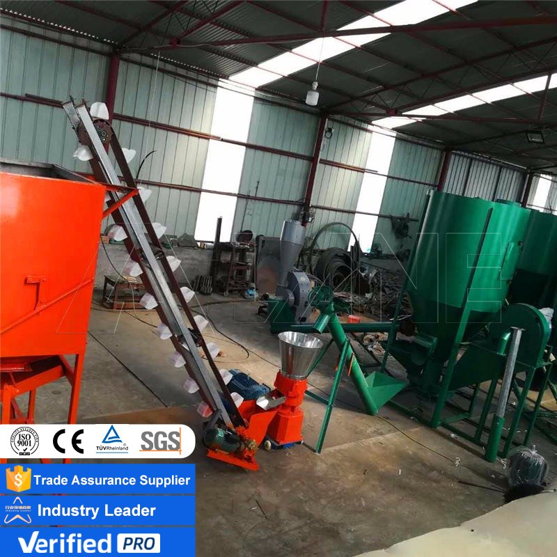 LANE 80-150KG/H Animal Feed Pellet Machine Poultry Pellet Feed Production Line Feed Processing Machines