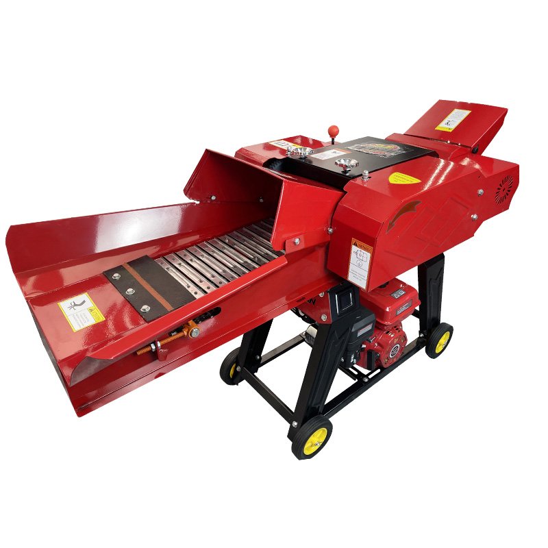 Automatic feed conveyor livestock silage cutter straw hay grass chopper crusher machine chaff cutter machine animal feed 4.5 t/h
