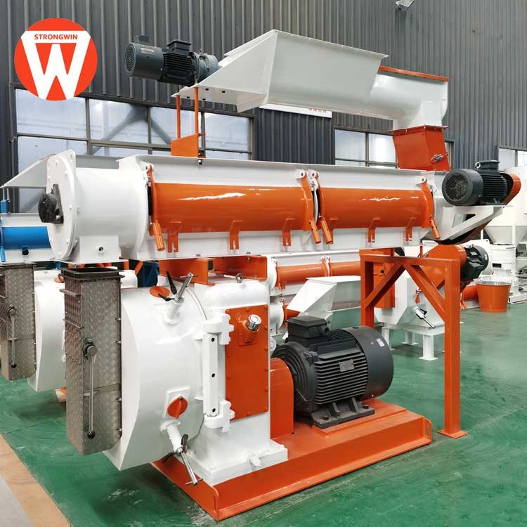 SZLH420 20t/h ring die animal feed pellet machine with Siemen Motor