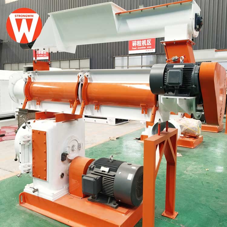 SZLH420 20t/h ring die animal feed pellet machine with Siemen Motor