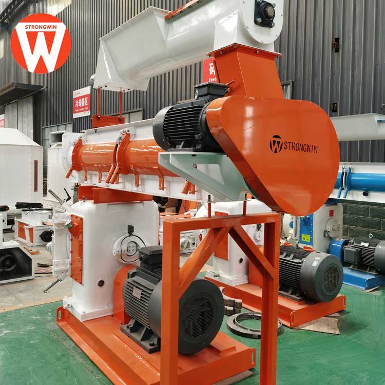 SZLH420 20t/h ring die animal feed pellet machine with Siemen Motor