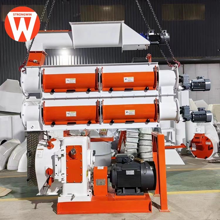 SZLH420 20t/h ring die animal feed pellet machine with Siemen Motor