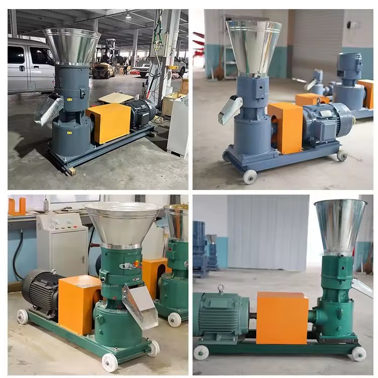 Feed Granulator Press Roller Millstone Poultry Livestock Feed Pellet Machine For Chicken Pig Rabbit Food Pelletizer