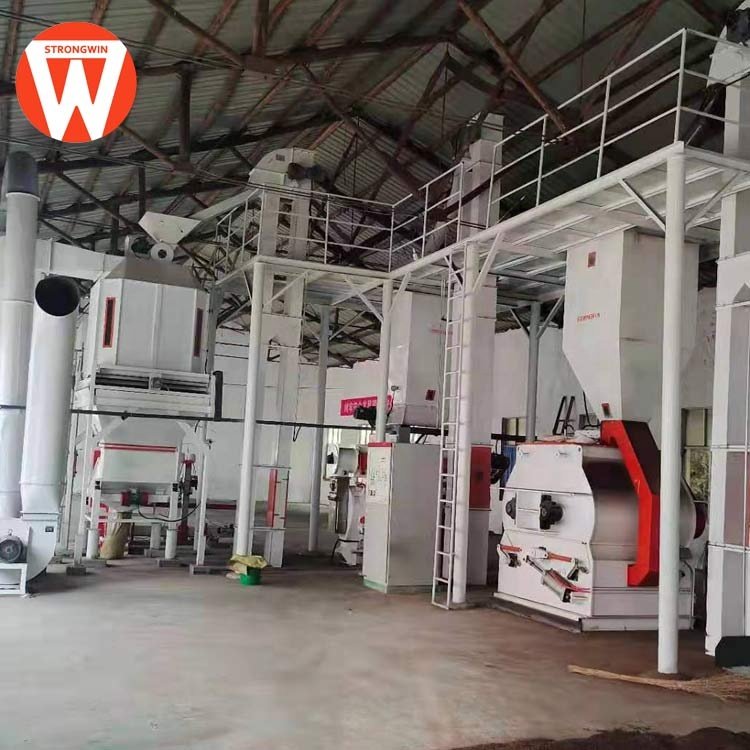 farm equipment automatic animal chicken feed production line machine animal feed pellet produce line