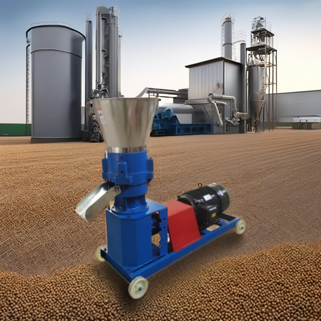 Hot selling Pig chicken cattle and sheep animal feed pellet machine Diesel engine
