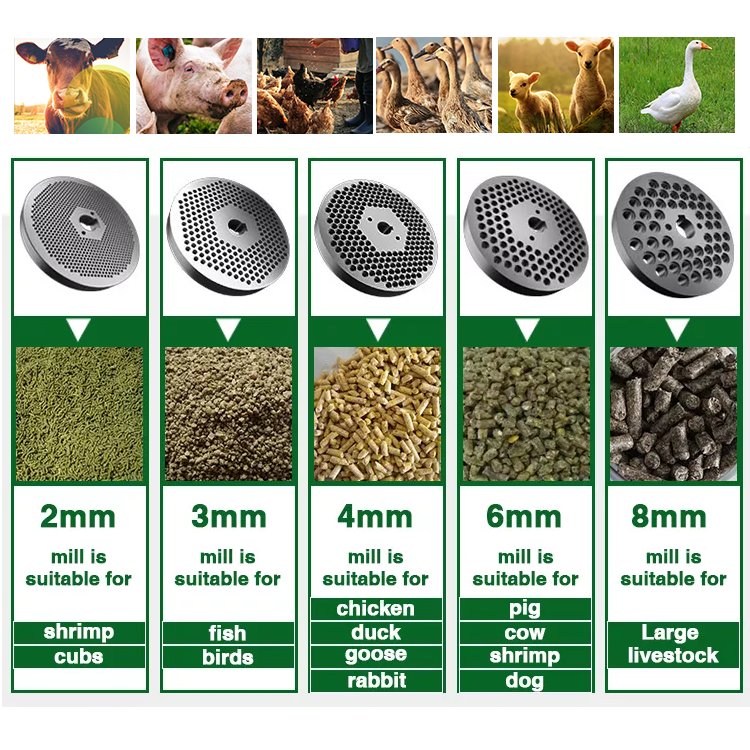 Hot selling Pig chicken cattle and sheep animal feed pellet machine Diesel engine