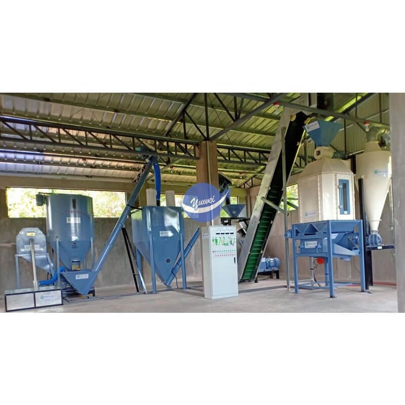 10T/H Automatic Animal Feed Pellet Production Line/Pellet Mill Plant for Animal Feed Pellet Making